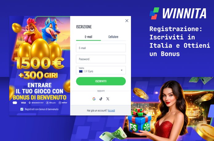 Migliore winnita accedi a Italy